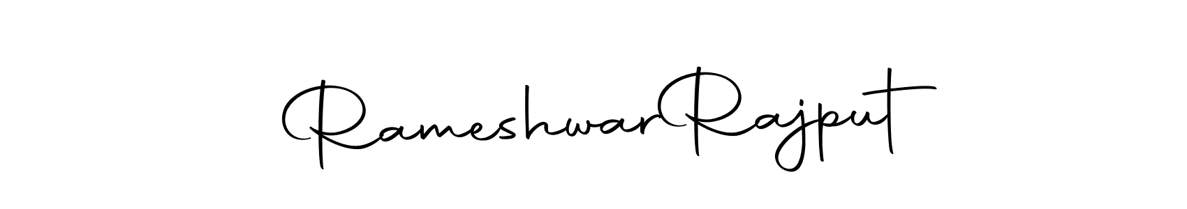 You can use this online signature creator to create a handwritten signature for the name Rameshwar  Rajput. This is the best online autograph maker. Rameshwar  Rajput signature style 10 images and pictures png