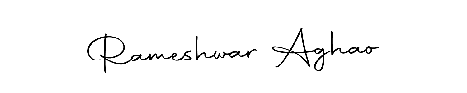 Make a beautiful signature design for name Rameshwar Aghao. With this signature (Autography-DOLnW) style, you can create a handwritten signature for free. Rameshwar Aghao signature style 10 images and pictures png