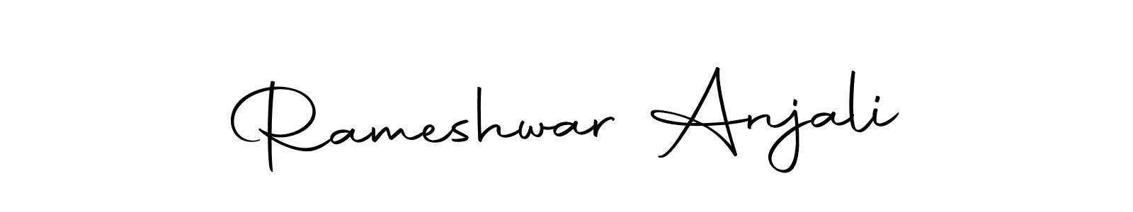 Rameshwar Anjali stylish signature style. Best Handwritten Sign (Autography-DOLnW) for my name. Handwritten Signature Collection Ideas for my name Rameshwar Anjali. Rameshwar Anjali signature style 10 images and pictures png