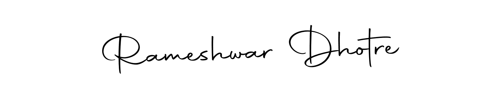 Create a beautiful signature design for name Rameshwar Dhotre. With this signature (Autography-DOLnW) fonts, you can make a handwritten signature for free. Rameshwar Dhotre signature style 10 images and pictures png