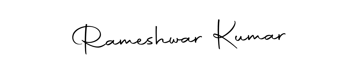 You can use this online signature creator to create a handwritten signature for the name Rameshwar Kumar. This is the best online autograph maker. Rameshwar Kumar signature style 10 images and pictures png