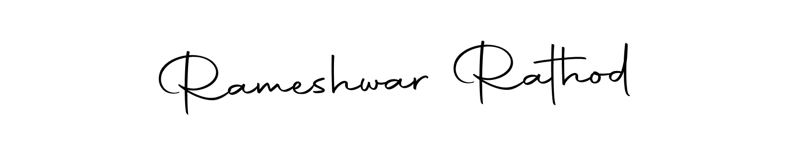 Design your own signature with our free online signature maker. With this signature software, you can create a handwritten (Autography-DOLnW) signature for name Rameshwar Rathod. Rameshwar Rathod signature style 10 images and pictures png