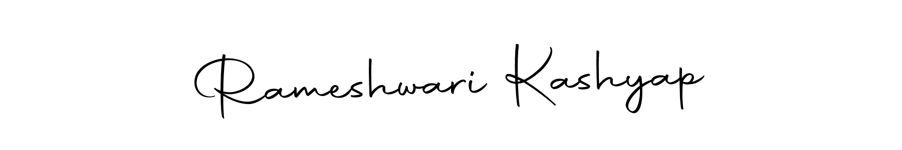 Design your own signature with our free online signature maker. With this signature software, you can create a handwritten (Autography-DOLnW) signature for name Rameshwari Kashyap. Rameshwari Kashyap signature style 10 images and pictures png