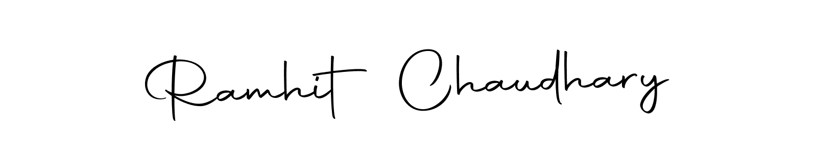 Create a beautiful signature design for name Ramhit Chaudhary. With this signature (Autography-DOLnW) fonts, you can make a handwritten signature for free. Ramhit Chaudhary signature style 10 images and pictures png