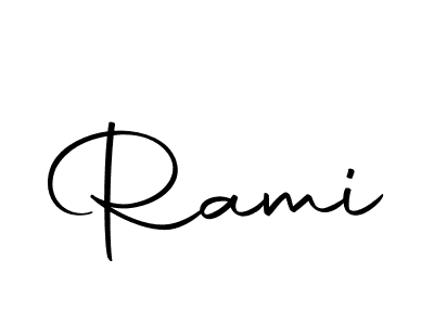 Design your own signature with our free online signature maker. With this signature software, you can create a handwritten (Autography-DOLnW) signature for name Rami. Rami signature style 10 images and pictures png