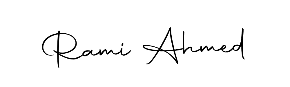 Autography-DOLnW is a professional signature style that is perfect for those who want to add a touch of class to their signature. It is also a great choice for those who want to make their signature more unique. Get Rami Ahmed name to fancy signature for free. Rami Ahmed signature style 10 images and pictures png