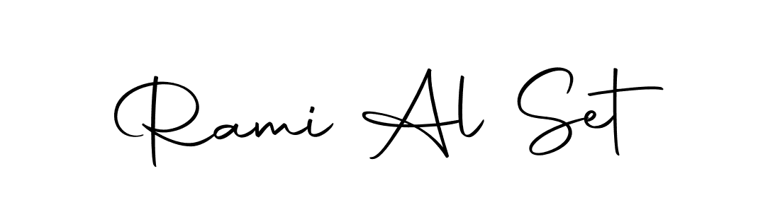 Design your own signature with our free online signature maker. With this signature software, you can create a handwritten (Autography-DOLnW) signature for name Rami Al Set. Rami Al Set signature style 10 images and pictures png