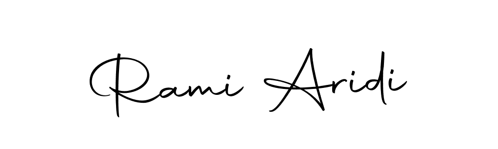 Design your own signature with our free online signature maker. With this signature software, you can create a handwritten (Autography-DOLnW) signature for name Rami Aridi. Rami Aridi signature style 10 images and pictures png