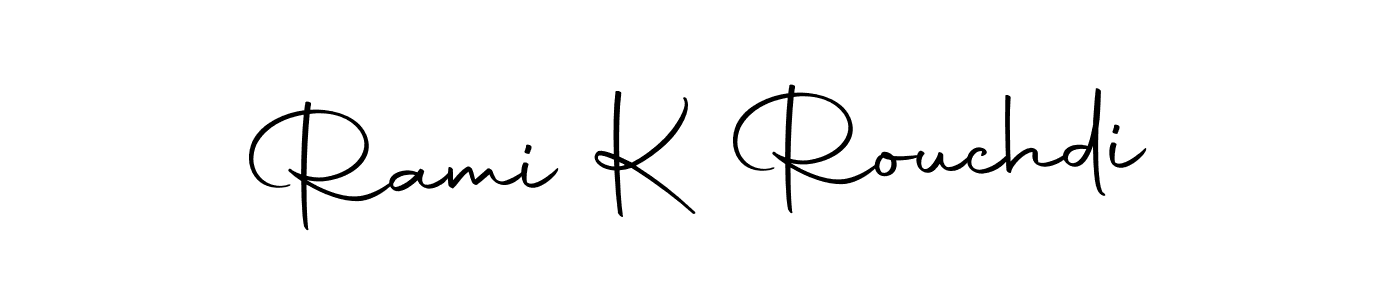 Rami K Rouchdi stylish signature style. Best Handwritten Sign (Autography-DOLnW) for my name. Handwritten Signature Collection Ideas for my name Rami K Rouchdi. Rami K Rouchdi signature style 10 images and pictures png