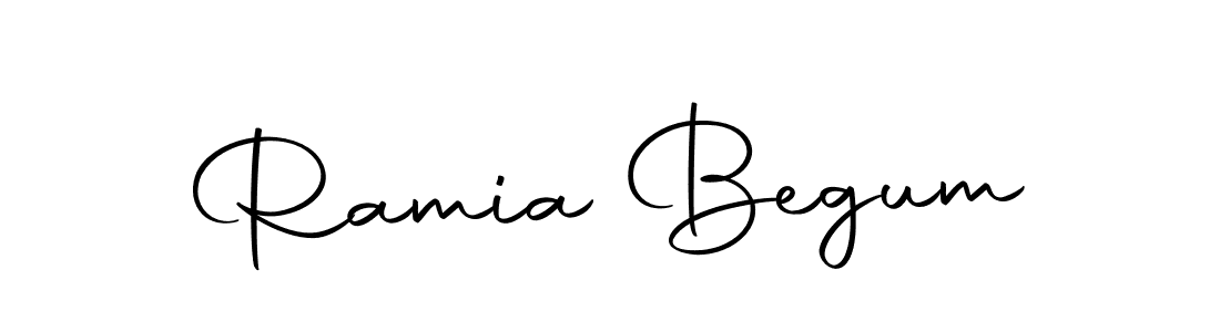 The best way (Autography-DOLnW) to make a short signature is to pick only two or three words in your name. The name Ramia Begum include a total of six letters. For converting this name. Ramia Begum signature style 10 images and pictures png