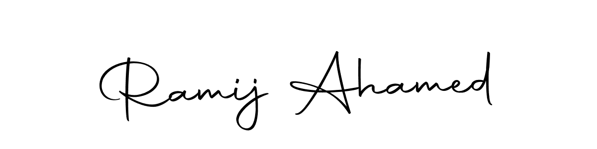 Make a beautiful signature design for name Ramij Ahamed. With this signature (Autography-DOLnW) style, you can create a handwritten signature for free. Ramij Ahamed signature style 10 images and pictures png