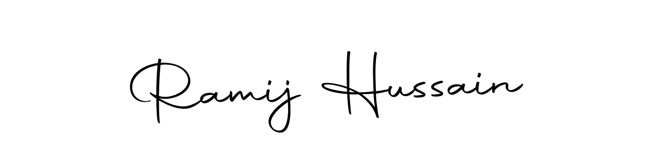 if you are searching for the best signature style for your name Ramij Hussain. so please give up your signature search. here we have designed multiple signature styles  using Autography-DOLnW. Ramij Hussain signature style 10 images and pictures png