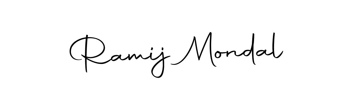 Create a beautiful signature design for name Ramij Mondal. With this signature (Autography-DOLnW) fonts, you can make a handwritten signature for free. Ramij Mondal signature style 10 images and pictures png