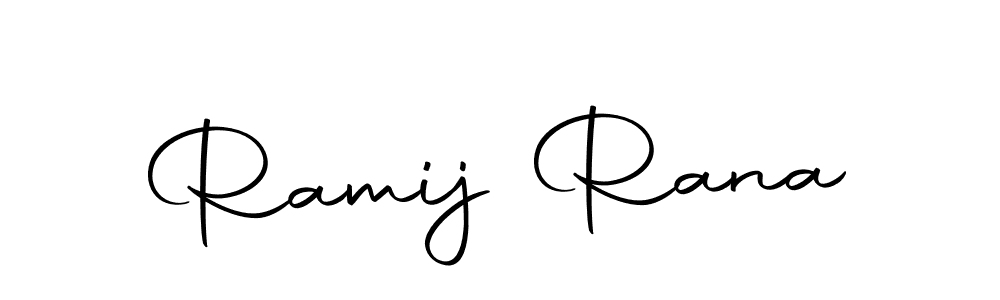 Create a beautiful signature design for name Ramij Rana. With this signature (Autography-DOLnW) fonts, you can make a handwritten signature for free. Ramij Rana signature style 10 images and pictures png