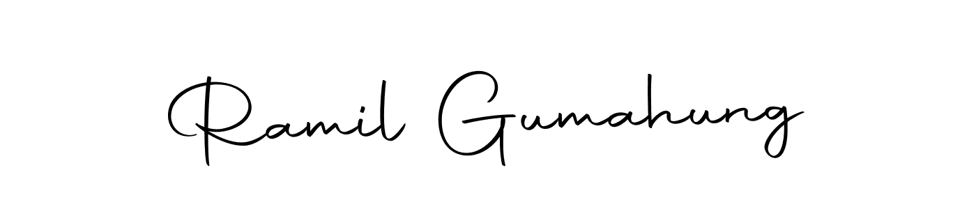 Also we have Ramil Gumahung name is the best signature style. Create professional handwritten signature collection using Autography-DOLnW autograph style. Ramil Gumahung signature style 10 images and pictures png