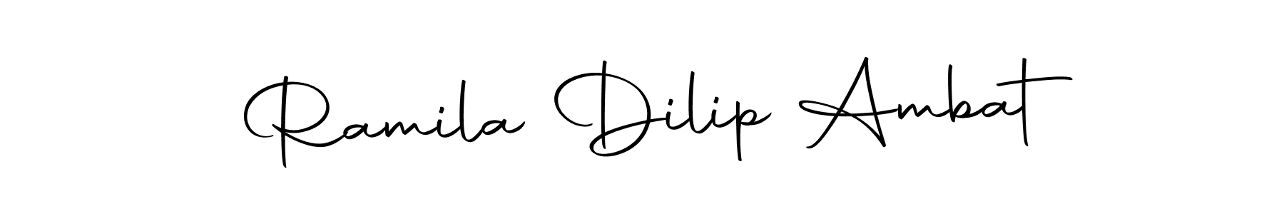 How to make Ramila Dilip Ambat signature? Autography-DOLnW is a professional autograph style. Create handwritten signature for Ramila Dilip Ambat name. Ramila Dilip Ambat signature style 10 images and pictures png