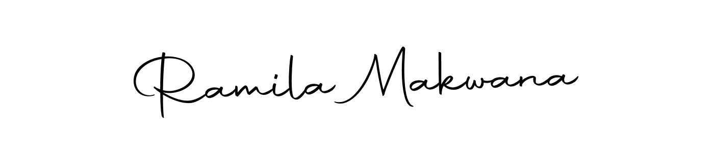 Make a beautiful signature design for name Ramila Makwana. With this signature (Autography-DOLnW) style, you can create a handwritten signature for free. Ramila Makwana signature style 10 images and pictures png