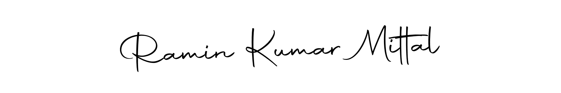 Create a beautiful signature design for name Ramin Kumar Mittal. With this signature (Autography-DOLnW) fonts, you can make a handwritten signature for free. Ramin Kumar Mittal signature style 10 images and pictures png