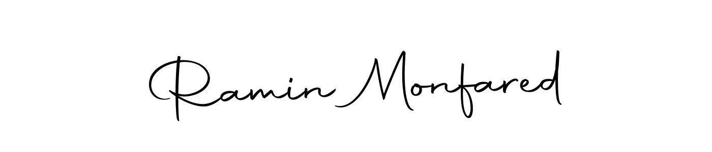 Ramin Monfared stylish signature style. Best Handwritten Sign (Autography-DOLnW) for my name. Handwritten Signature Collection Ideas for my name Ramin Monfared. Ramin Monfared signature style 10 images and pictures png