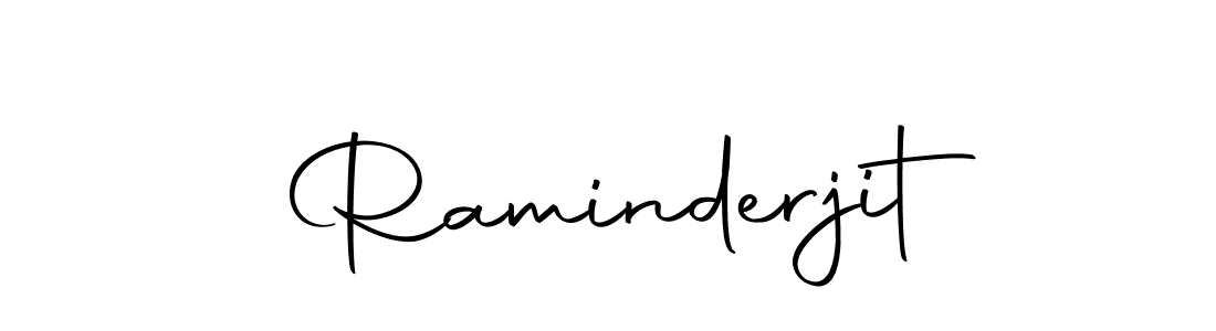 Design your own signature with our free online signature maker. With this signature software, you can create a handwritten (Autography-DOLnW) signature for name Raminderjit. Raminderjit signature style 10 images and pictures png