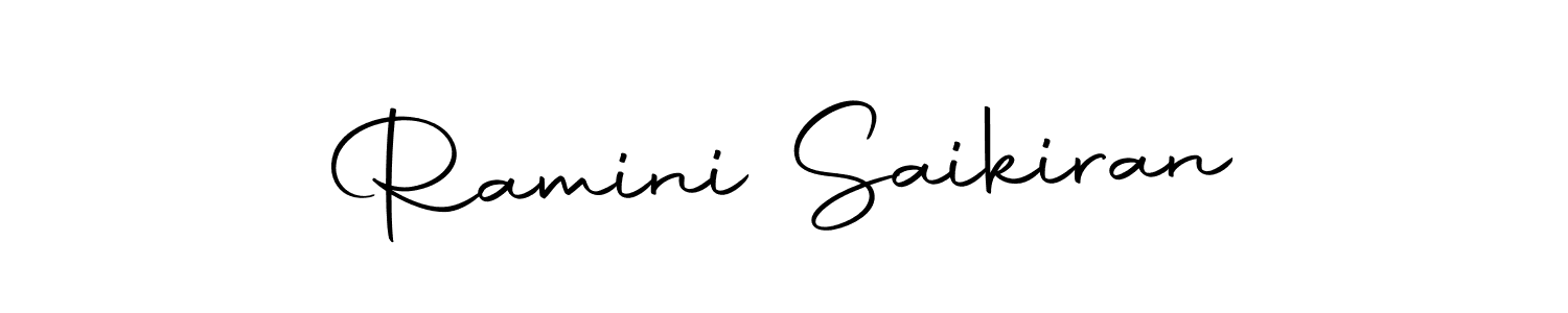 Ramini Saikiran stylish signature style. Best Handwritten Sign (Autography-DOLnW) for my name. Handwritten Signature Collection Ideas for my name Ramini Saikiran. Ramini Saikiran signature style 10 images and pictures png