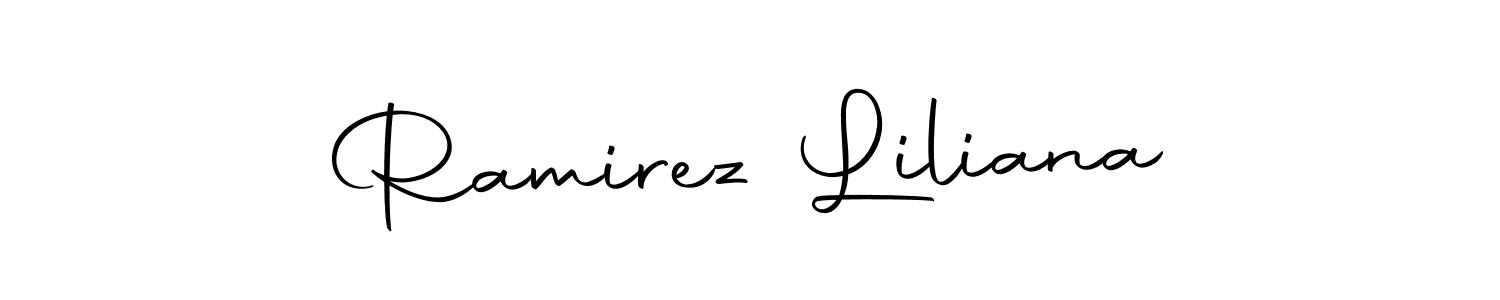 You should practise on your own different ways (Autography-DOLnW) to write your name (Ramirez Liliana) in signature. don't let someone else do it for you. Ramirez Liliana signature style 10 images and pictures png