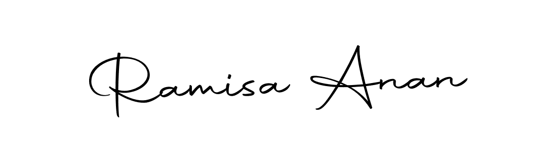 Make a short Ramisa Anan signature style. Manage your documents anywhere anytime using Autography-DOLnW. Create and add eSignatures, submit forms, share and send files easily. Ramisa Anan signature style 10 images and pictures png