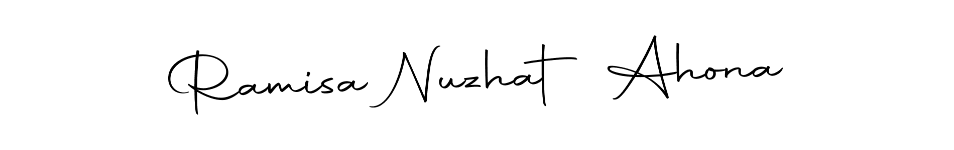 Make a short Ramisa Nuzhat Ahona signature style. Manage your documents anywhere anytime using Autography-DOLnW. Create and add eSignatures, submit forms, share and send files easily. Ramisa Nuzhat Ahona signature style 10 images and pictures png