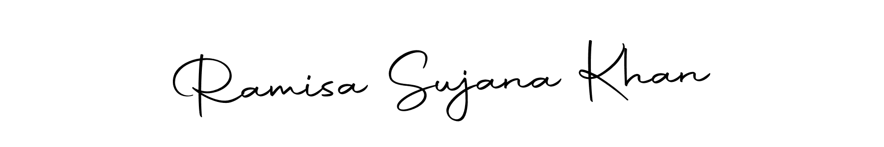 Design your own signature with our free online signature maker. With this signature software, you can create a handwritten (Autography-DOLnW) signature for name Ramisa Sujana Khan. Ramisa Sujana Khan signature style 10 images and pictures png