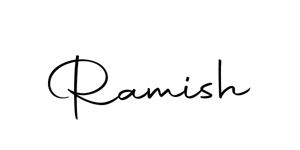How to make Ramish signature? Autography-DOLnW is a professional autograph style. Create handwritten signature for Ramish name. Ramish signature style 10 images and pictures png