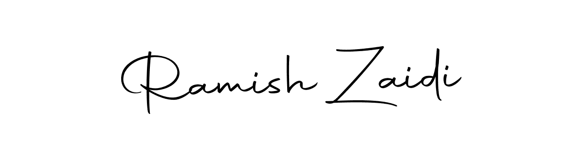 Design your own signature with our free online signature maker. With this signature software, you can create a handwritten (Autography-DOLnW) signature for name Ramish Zaidi. Ramish Zaidi signature style 10 images and pictures png