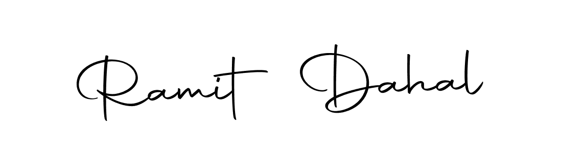 Create a beautiful signature design for name Ramit Dahal. With this signature (Autography-DOLnW) fonts, you can make a handwritten signature for free. Ramit Dahal signature style 10 images and pictures png