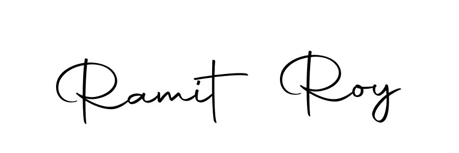 Ramit Roy stylish signature style. Best Handwritten Sign (Autography-DOLnW) for my name. Handwritten Signature Collection Ideas for my name Ramit Roy. Ramit Roy signature style 10 images and pictures png