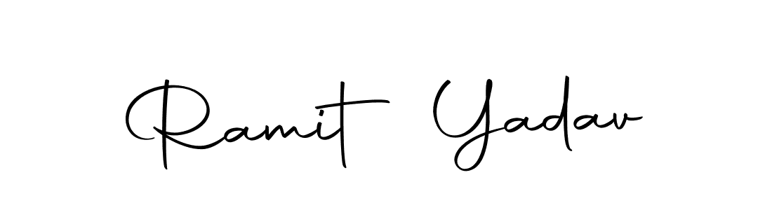 How to make Ramit Yadav signature? Autography-DOLnW is a professional autograph style. Create handwritten signature for Ramit Yadav name. Ramit Yadav signature style 10 images and pictures png