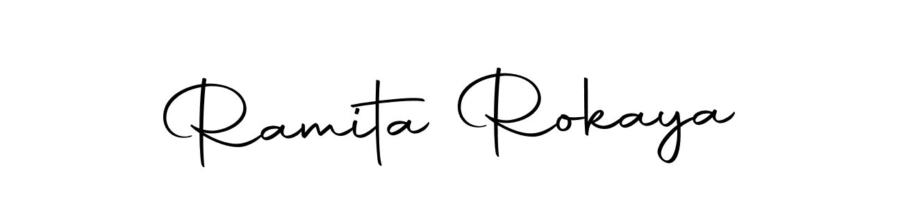 Make a beautiful signature design for name Ramita Rokaya. With this signature (Autography-DOLnW) style, you can create a handwritten signature for free. Ramita Rokaya signature style 10 images and pictures png