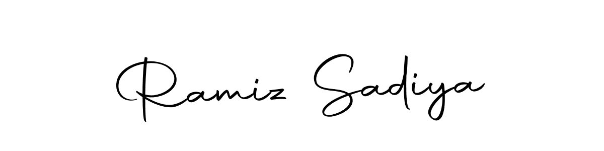 if you are searching for the best signature style for your name Ramiz Sadiya. so please give up your signature search. here we have designed multiple signature styles  using Autography-DOLnW. Ramiz Sadiya signature style 10 images and pictures png