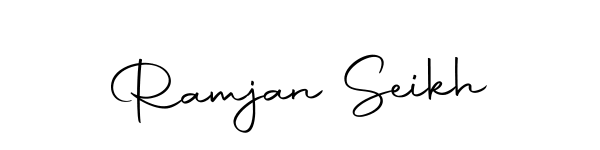 The best way (Autography-DOLnW) to make a short signature is to pick only two or three words in your name. The name Ramjan Seikh include a total of six letters. For converting this name. Ramjan Seikh signature style 10 images and pictures png
