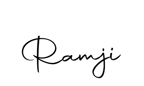 You should practise on your own different ways (Autography-DOLnW) to write your name (Ramji) in signature. don't let someone else do it for you. Ramji signature style 10 images and pictures png