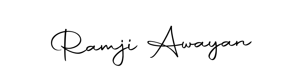 Use a signature maker to create a handwritten signature online. With this signature software, you can design (Autography-DOLnW) your own signature for name Ramji Awayan. Ramji Awayan signature style 10 images and pictures png
