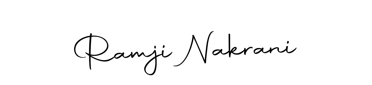 Design your own signature with our free online signature maker. With this signature software, you can create a handwritten (Autography-DOLnW) signature for name Ramji Nakrani. Ramji Nakrani signature style 10 images and pictures png