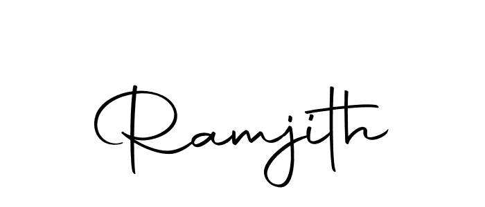 You should practise on your own different ways (Autography-DOLnW) to write your name (Ramjith) in signature. don't let someone else do it for you. Ramjith signature style 10 images and pictures png