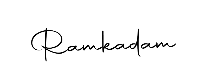 Create a beautiful signature design for name Ramkadam. With this signature (Autography-DOLnW) fonts, you can make a handwritten signature for free. Ramkadam signature style 10 images and pictures png