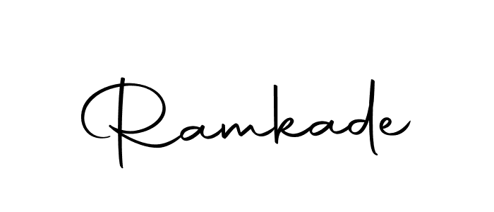 if you are searching for the best signature style for your name Ramkade. so please give up your signature search. here we have designed multiple signature styles  using Autography-DOLnW. Ramkade signature style 10 images and pictures png