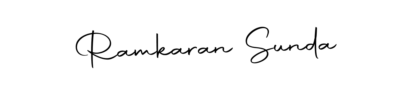 Design your own signature with our free online signature maker. With this signature software, you can create a handwritten (Autography-DOLnW) signature for name Ramkaran Sunda. Ramkaran Sunda signature style 10 images and pictures png