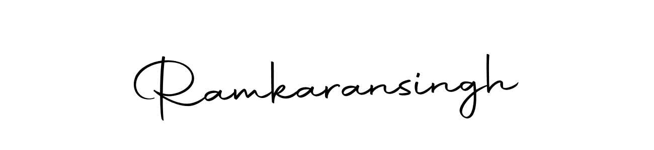 How to make Ramkaransingh name signature. Use Autography-DOLnW style for creating short signs online. This is the latest handwritten sign. Ramkaransingh signature style 10 images and pictures png