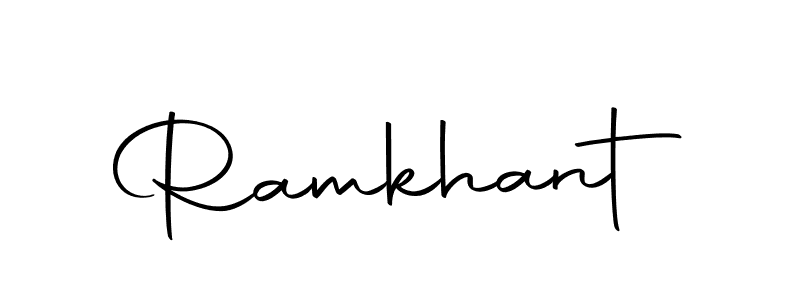 Make a beautiful signature design for name Ramkhant. With this signature (Autography-DOLnW) style, you can create a handwritten signature for free. Ramkhant signature style 10 images and pictures png