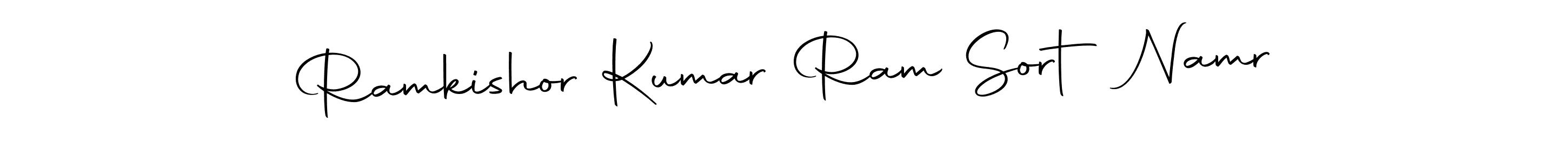 Similarly Autography-DOLnW is the best handwritten signature design. Signature creator online .You can use it as an online autograph creator for name Ramkishor Kumar Ram Sort Namr. Ramkishor Kumar Ram Sort Namr signature style 10 images and pictures png