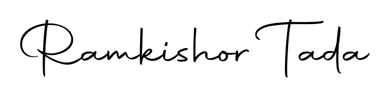 Similarly Autography-DOLnW is the best handwritten signature design. Signature creator online. You can use it as an online autograph creator for name Ramkishor Tada. Ramkishor Tada signature style 10 images and pictures png