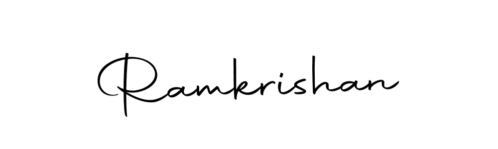 Create a beautiful signature design for name Ramkrishan. With this signature (Autography-DOLnW) fonts, you can make a handwritten signature for free. Ramkrishan signature style 10 images and pictures png