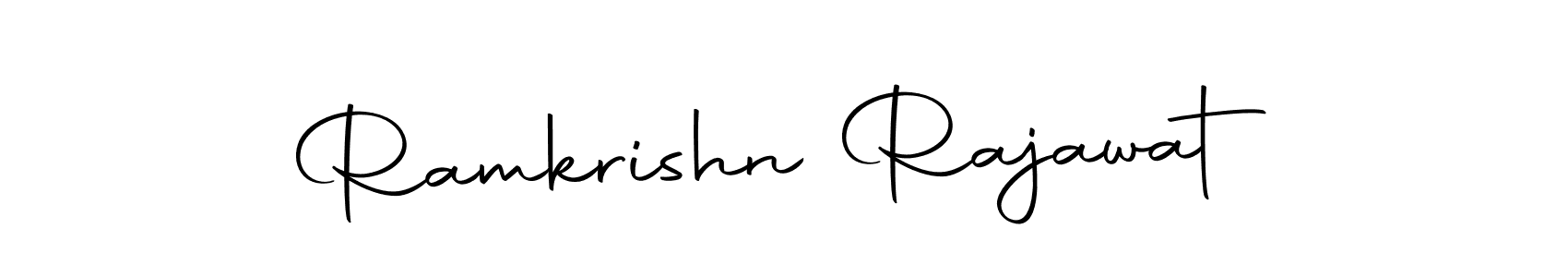 The best way (Autography-DOLnW) to make a short signature is to pick only two or three words in your name. The name Ramkrishn Rajawat include a total of six letters. For converting this name. Ramkrishn Rajawat signature style 10 images and pictures png